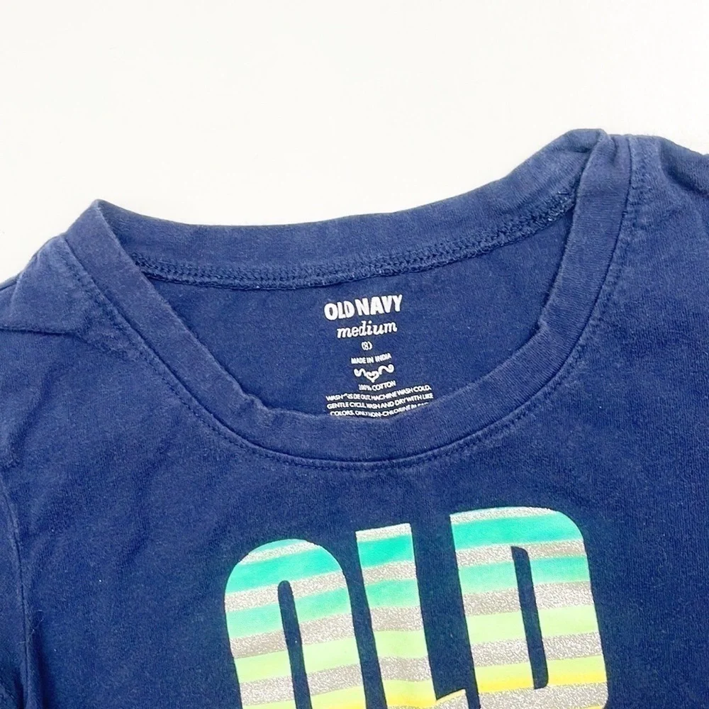 Old Navy girls navy blue short sleeve t-shirt